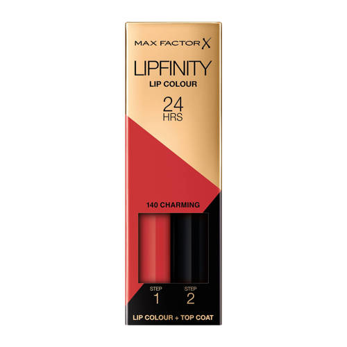 Max Factor Lipfinity Lip Colour 2-step Long Lasting lippenstift 140 Charming Roze