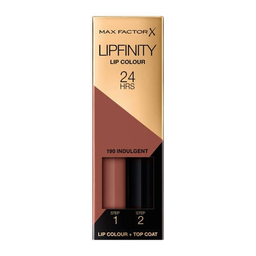 Max Factor Lipfinity Lip Colour 2-step Long Lasting lippenstift 190 Indulgent Bruin