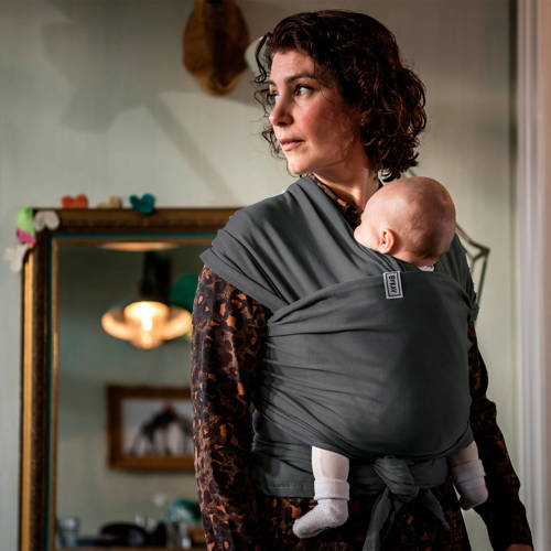 ByKay draagdoek antraciet maat L Grijs | Draagdoek van