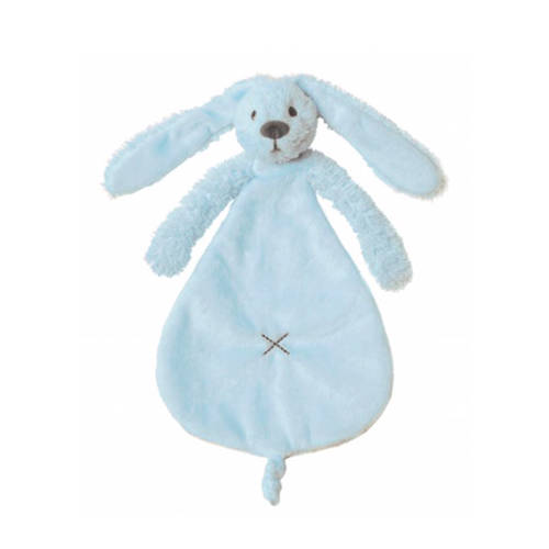 Happy Horse konijn richie knuffeldoekje - 25 cm Blauw