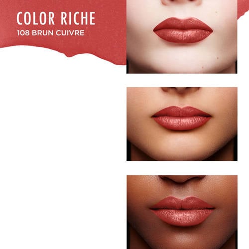 L'Oréal Paris Color Riche lippenstift 108 Copper Brown Koper