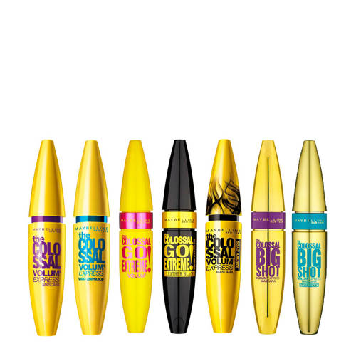 Maybelline New York The Colossal waterproof mascara Black Zwart