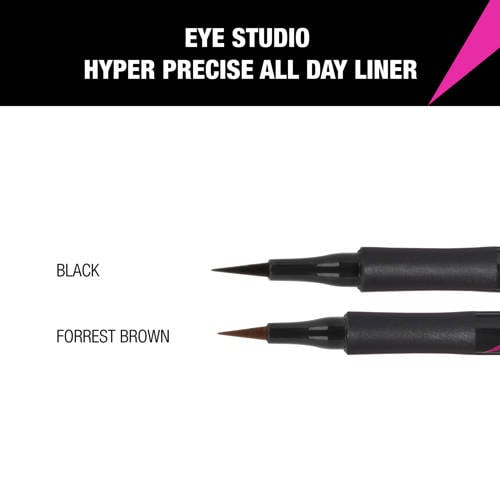 Maybelline New York Hyper Precise All Day Liner eyeliner 01 Black Zwart