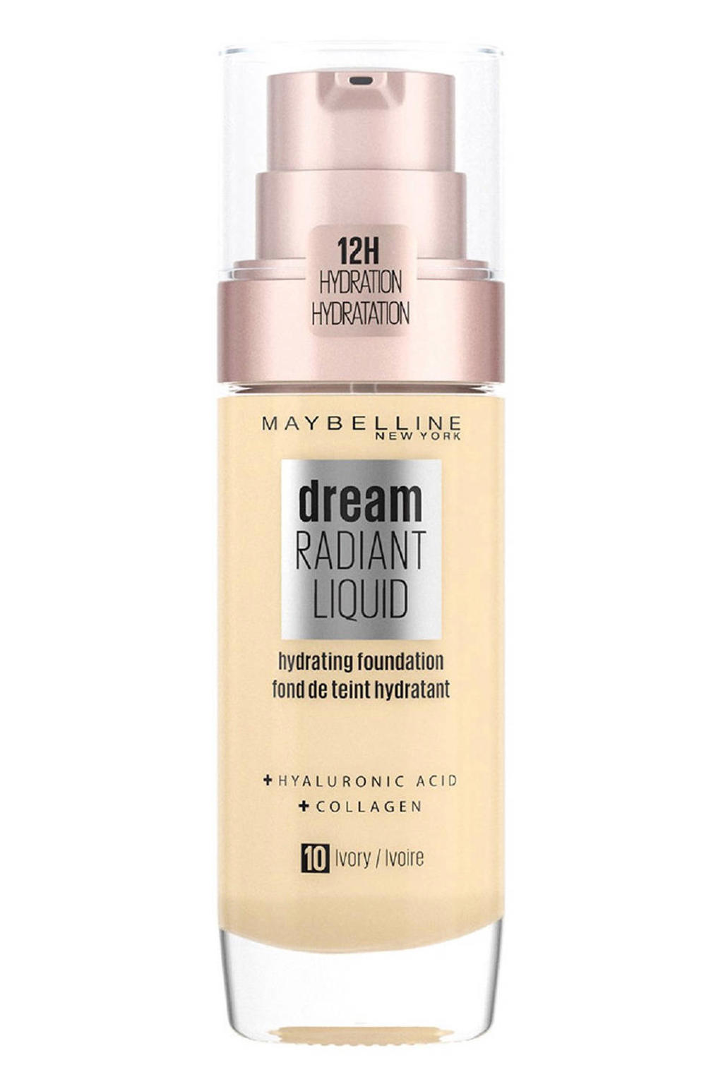 Maybelline New York Dream Radiant Liquid Foundation - 10 Porcelain Ivory
