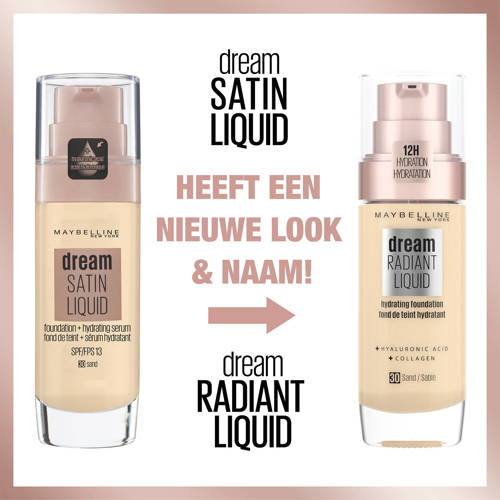 Maybelline New York Dream Radiant Liquid Foundation 21 Nude Beige