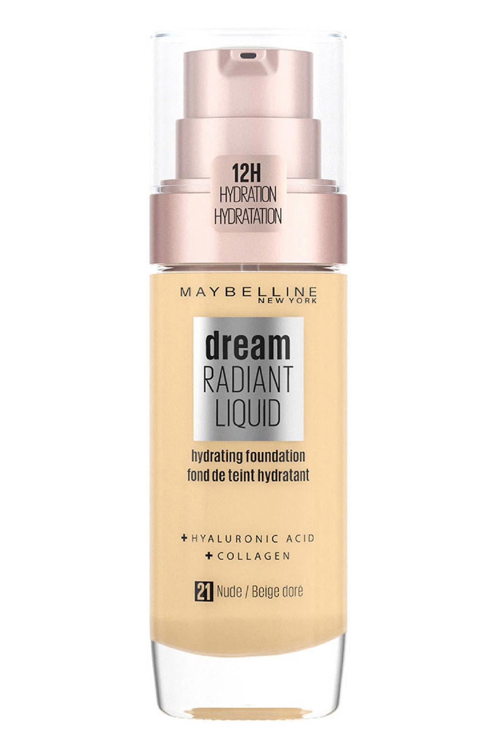 Maybelline New York Dream Radiant Liquid Foundation - 21 Nude Beige