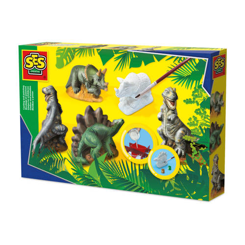 SES Gieten en schilderen - Dino's Knutselpakket | Knutselpakket van SES afbeelding