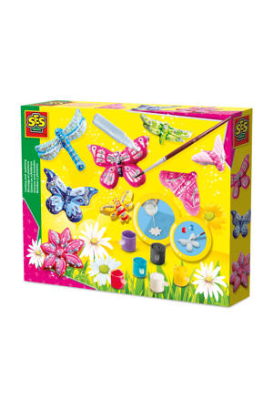 Gieten en schilderen - Vlinders en glitter