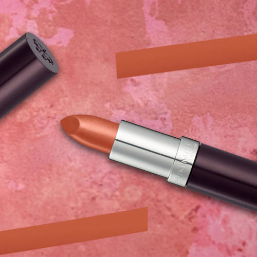 Rimmel London Lasting Finish lippenstift 210 Coral in Gold Oranje