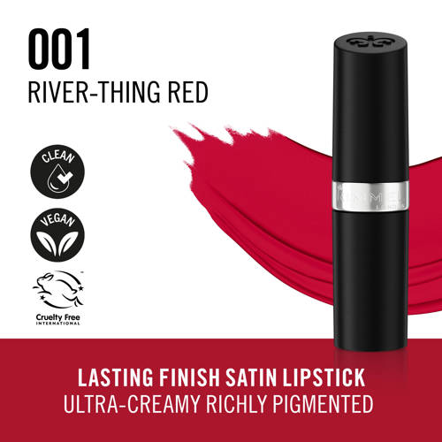Rimmel London Lasting Finish lippenstift 001 My George Red Rood