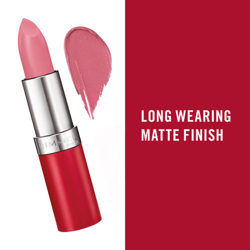 Rimmel London Lasting Finish matte lippenstift 101 Pink Rose Rood