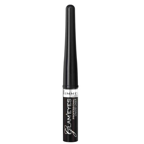 Rimmel London Glam'Eyes Professional Liquid Eyeliner - Black Glamour Zwart