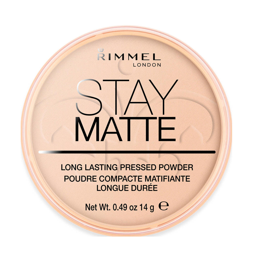 Rimmel London Stay Matte Pressed Powder gezichtspoeder - 003 Peach Glow