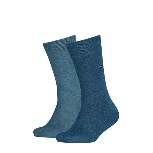 Tommy Hilfiger sokken - set van 2 blauw Jongens Katoen Effen