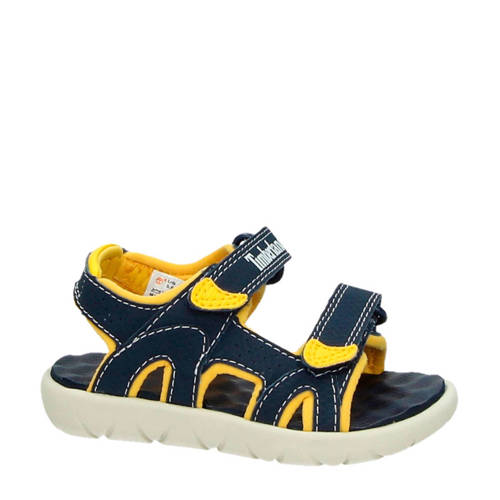 Timberland Perkins Row sandalen donkerblauw/geel Jongens Imitatieleer Meerkleurig
