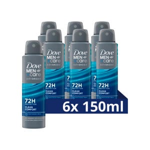 Clean Comfort anti-transpirant deodorant spray - 6 x 150 ml