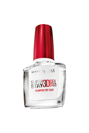 Superstay 3D Gel Effect Plumping top coat - Transparant