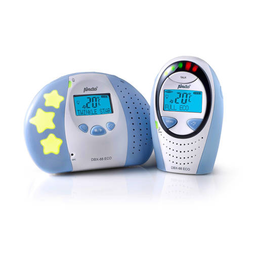 Alecto DBX-88 eco DECT babyfoon met display Wit | Babyfoon van Alecto