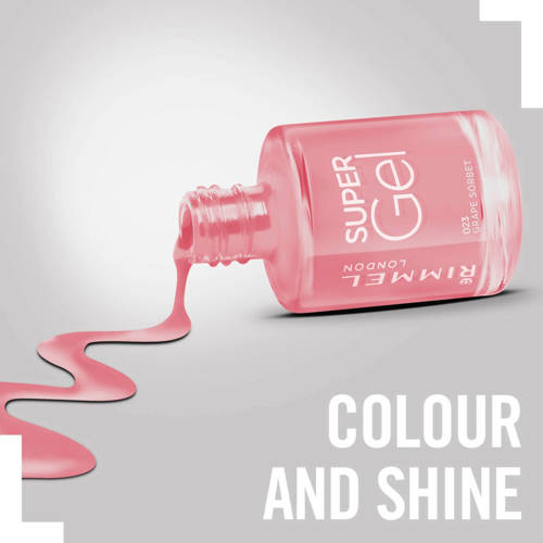Rimmel London SuperGel gel nagellak 023 Grape Sorbet Roze