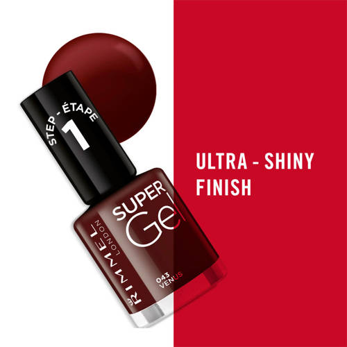 Rimmel London SuperGel gel nagellak 043 Venus Rood
