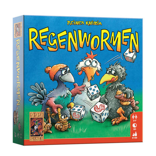 999 Games Regenwormen Dobbelspel | Dobbelspel van 999 Games