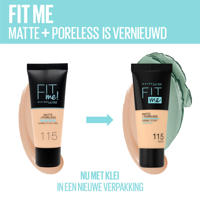 thumbnail: Maybelline New York Fit me Matte + Poreless liquid foundation - 110 Porcelain