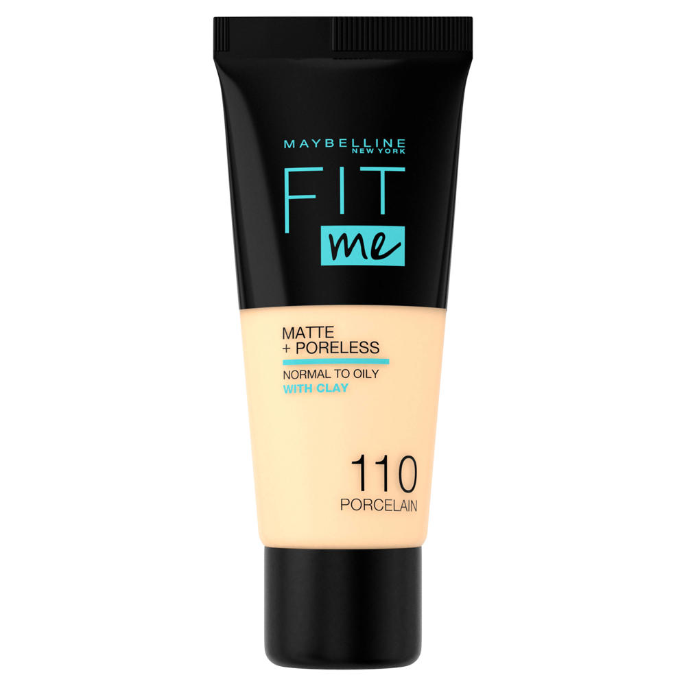 Maybelline New York Fit me Matte + Poreless liquid foundation - 110 Porcelain