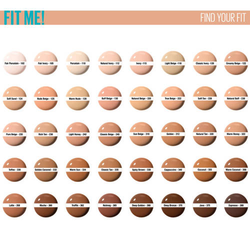 Maybelline New York Fit Me! Matte + Poreless liquid foundation 115 Ivory