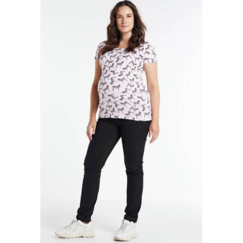 LOVE2WAIT plus size skinny zwangerschapsjeans Zwart Dames Stretchdenim - maat 48 afbeelding