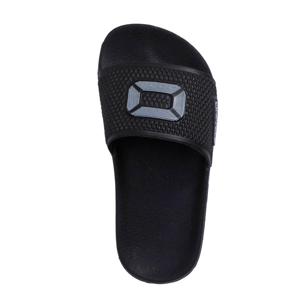 Zwarte jongens en meisjes Stanno Stadium II badslippers van 100% pu