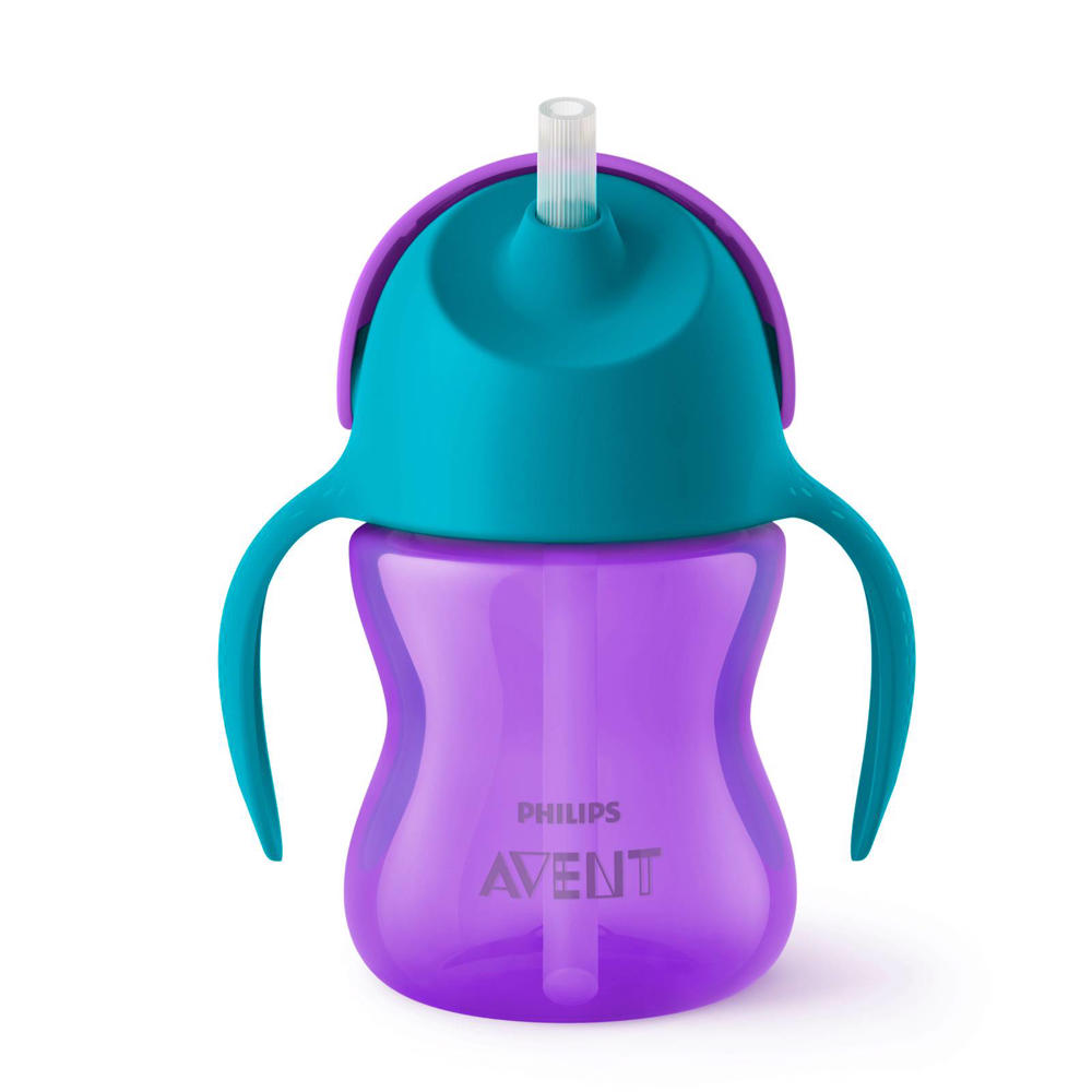 Philips AVENT Rietjesbeker 200 ml 9M+ Paars SCF796/02