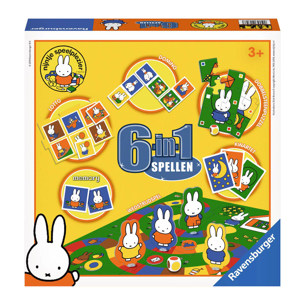 Ravensburger nijntje  6-in-1 spellendoos