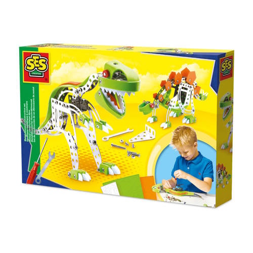 SES Metaal constructieset dino Knutselpakket | Knutselpakket van SES afbeelding