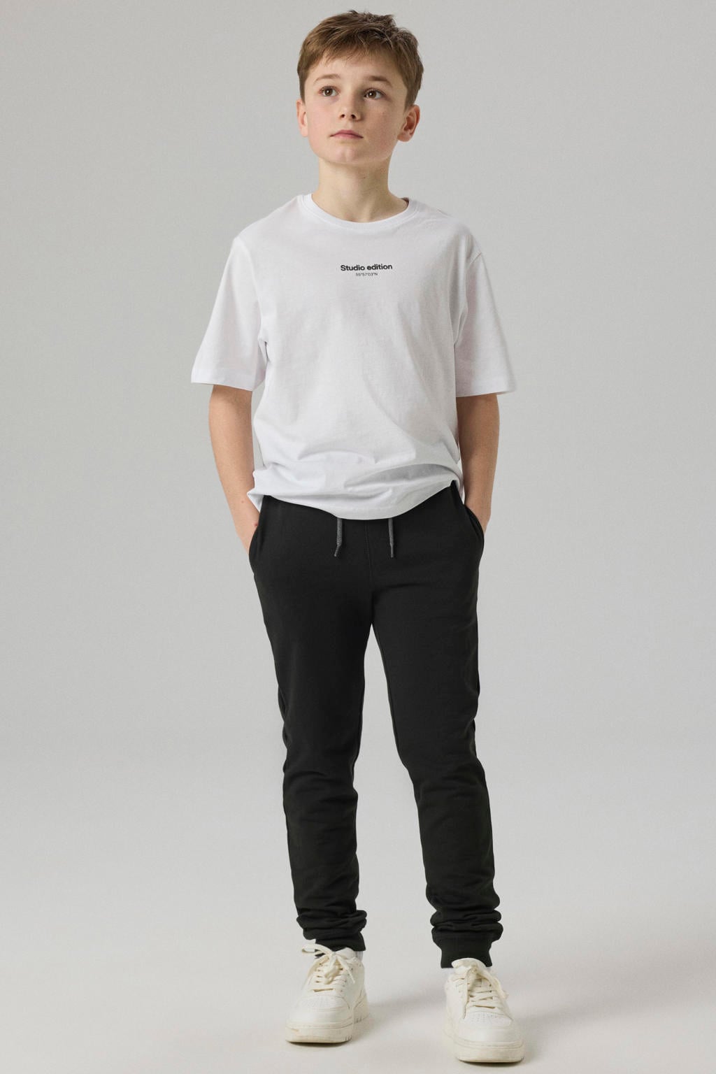 NAME IT KIDS joggingbroek NKMSWEAT zwart