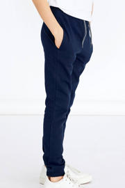thumbnail: Donkerblauwe jongens NAME IT KIDS broek van katoen met elastische tailleband met koord