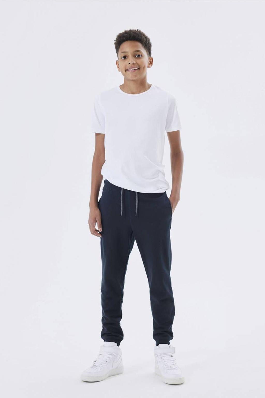 NAME IT KIDS broek NKMSWEAT donkerblauw