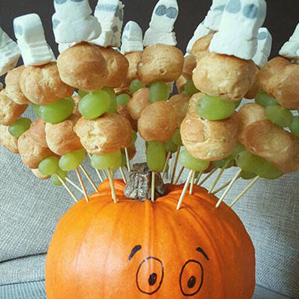 4. Spookspiesjes in pompoen
