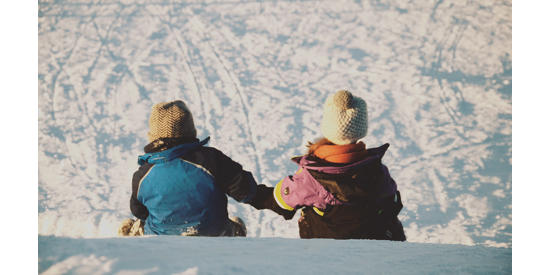 op wintersport met kids